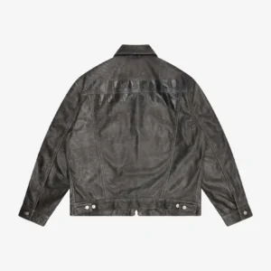 CB CRACKED LEATHER TRUCKER