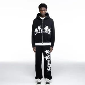 Cole Buxton 4 Star Zipped Tracksuit Black