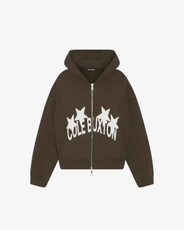 Cole Buxton 4 Star Zipped Tracksuit Brown