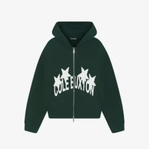 Cole Buxton 4 Star Zipped Tracksuit Forest Green