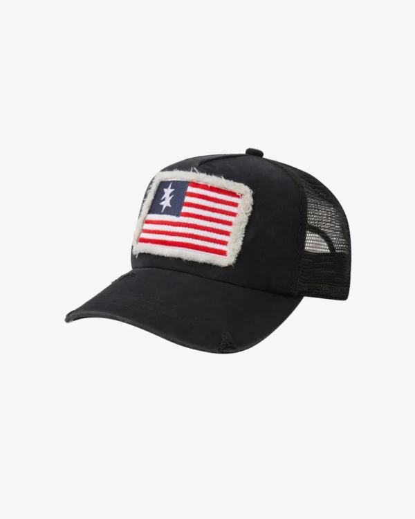 DOUBLE STAR FLAG CAP