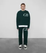 Green Cole Buxton CB Logo Knit Tracksuit