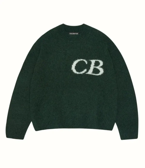 Green Cole Buxton CB Logo Knit Tracksuit