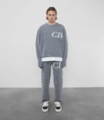 Grey Cole Buxton CB Logo Knit Tracksuit