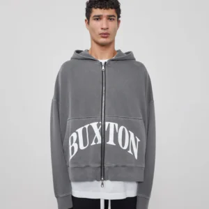 HEAVYWEIGHT CROPPED LOGO ZIP HOODIE