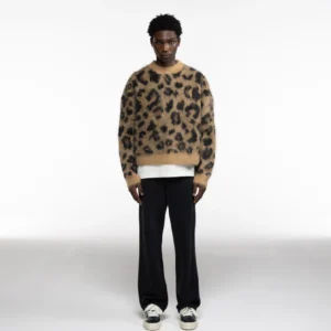 LEOPARD KNIT SWEATER