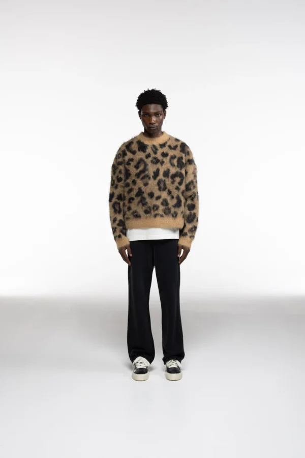 LEOPARD KNIT SWEATER