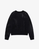 OPEN WEAVE KNIT SWEATSHIRTS