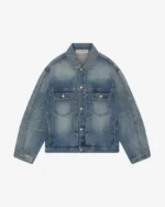 PLEATED DENIM JACKET