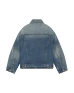 PLEATED DENIM JACKET