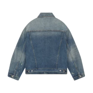 PLEATED DENIM JACKET