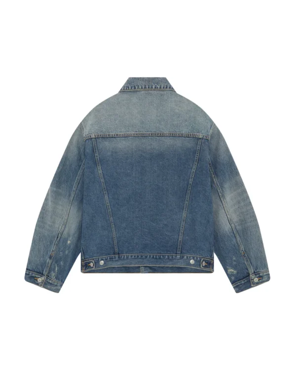 PLEATED DENIM JACKET