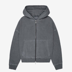 WARM UP CROPPED ZIPPED HOODIE