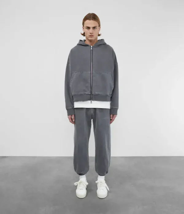 Washed Black Cole Buxton Warm-Up Zipped Tracksuit