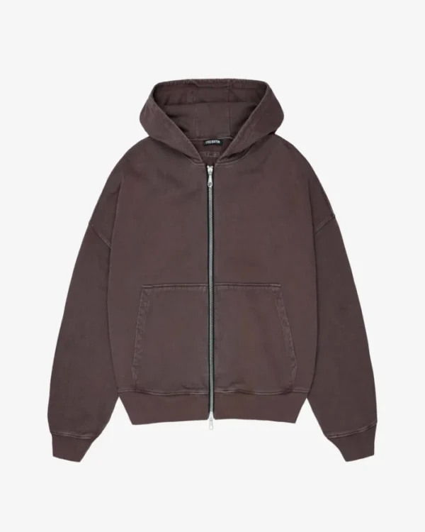 Washed Brown Cole Buxton Warm-Up Zipped Tracksuit